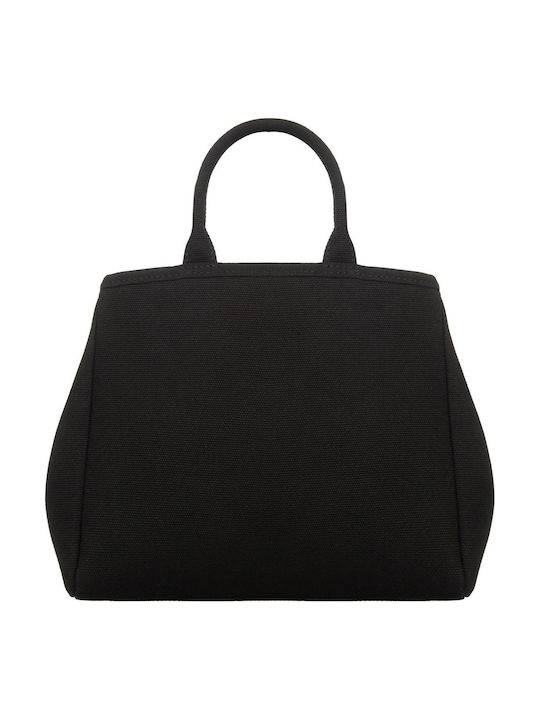 Fabric Women's Tote Handbag Black