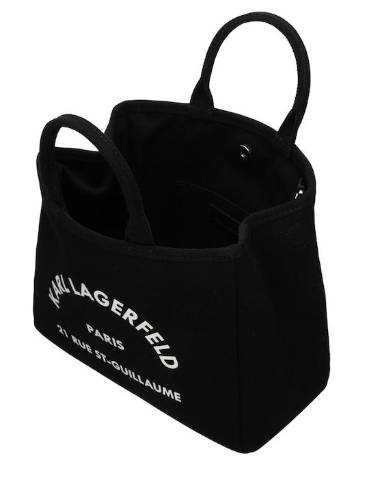 Fabric Women's Tote Handbag Black