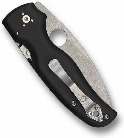 Spyderco Cuțit Negru în Husă