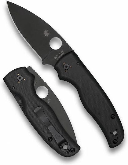 Spyderco Μαχαίρι Μαύρο σε Θήκη