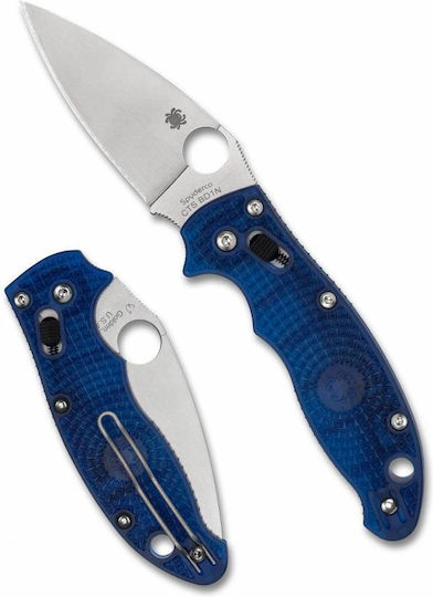 Spyderco Manix 2 Μαχαίρι με Μηχανισμό Κλειδώματος Μπλε σε Θήκη