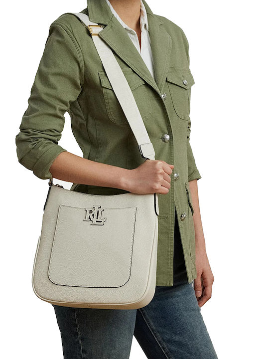 Lauren Leather Women's Shoulder Bag White