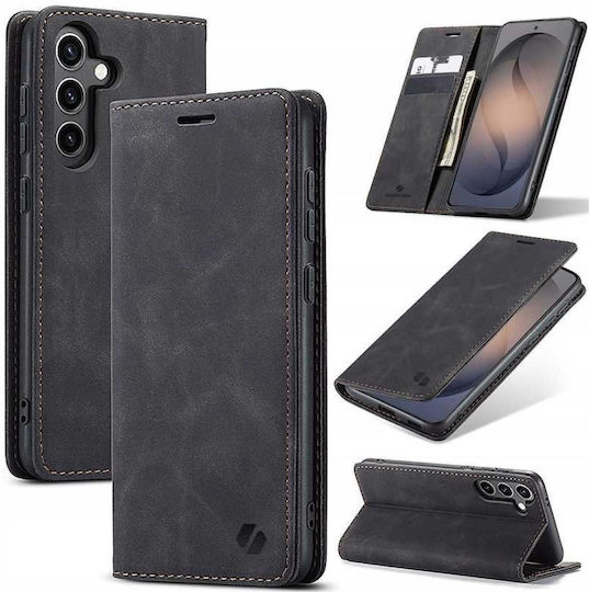 Spacecase Leather and Silicone Wallet Black for Galaxy S26+