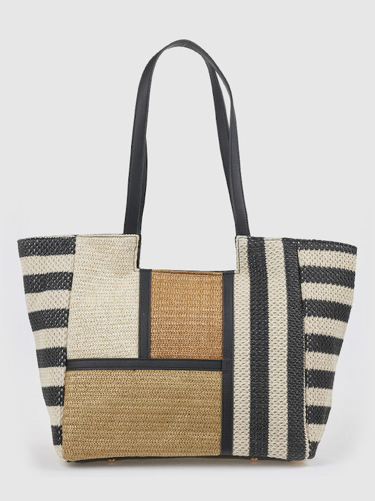 Straw Women's Shoulder Bag Black