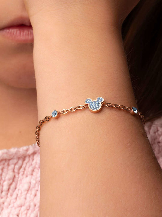 Disney Damen Armband aus Stahl Vergoldet mit Zirkon Disney Damen Armband aus Stahl Vergoldet mit Zirkon