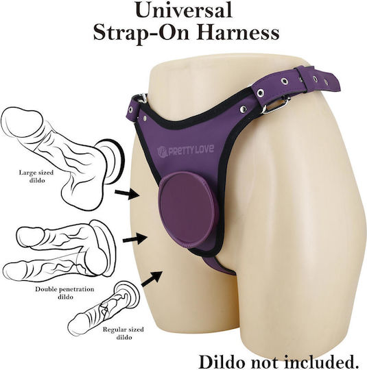 Pretty Love Caldric Iii Purple Universal Harness Briefs