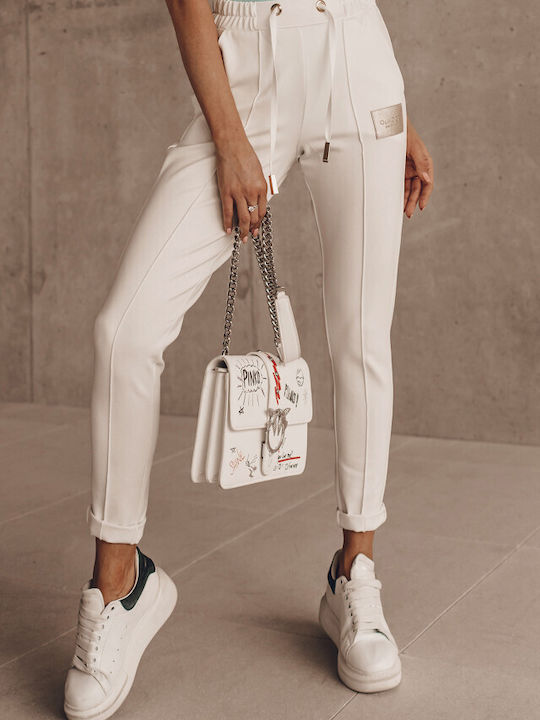 Pantaloni De Trening Largi Albi