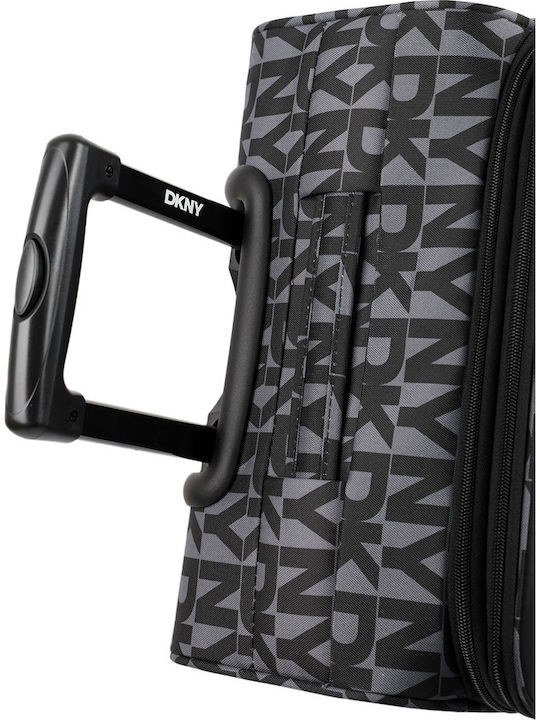 DKNY Großer Stoff-Reisekoffer Schwarz mit 4 Rädern