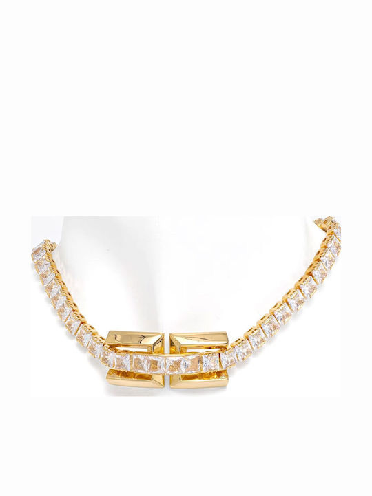 Elisabetta Franchi Colier Placat Cu Aur