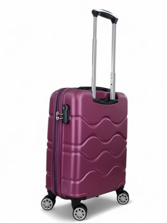 Greenwich Polo Club Cabin Hard Purple Suitcase with 4 Wheels Height 55cm