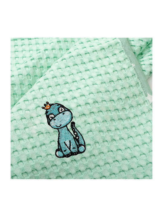Dimcol Nursery Swaddling Blanket Dinosaur 80x110cm