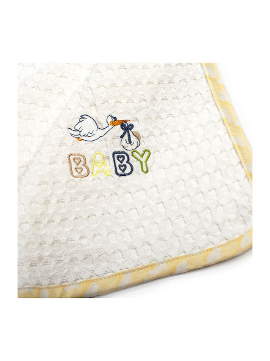 Dimcol Babydecken Wickeltücher für Kinderzimmer Stork 80x110cm