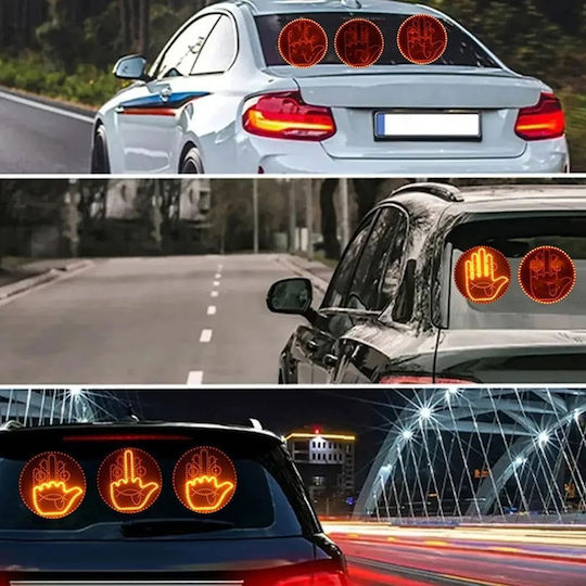 Lampă Led Auto cu Gesturi 8 Moduri Alimentată cu Baterie Telecomandă 17 Cm