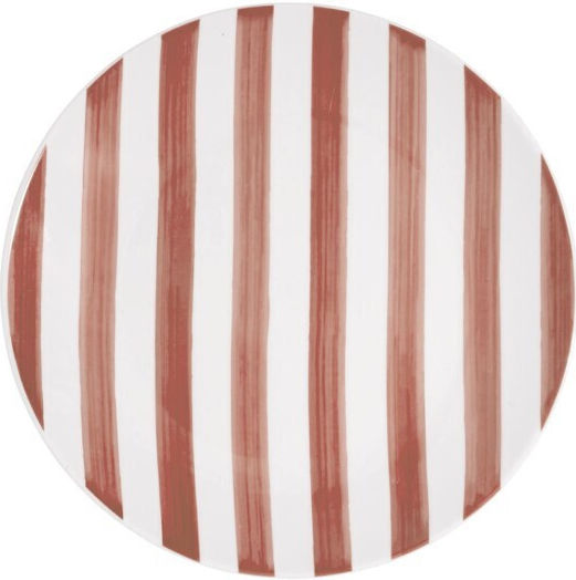 Estia Ligne Shallow Pink Plate with Diameter 27cm