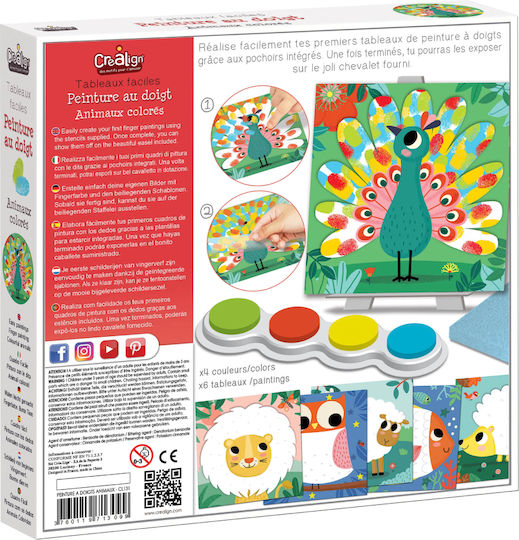 Crealign I Paint Little Animals Finger Paints