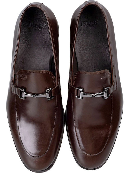Δερμάτινα Ανδρικά Loafers σε Καφέ Χρώμα