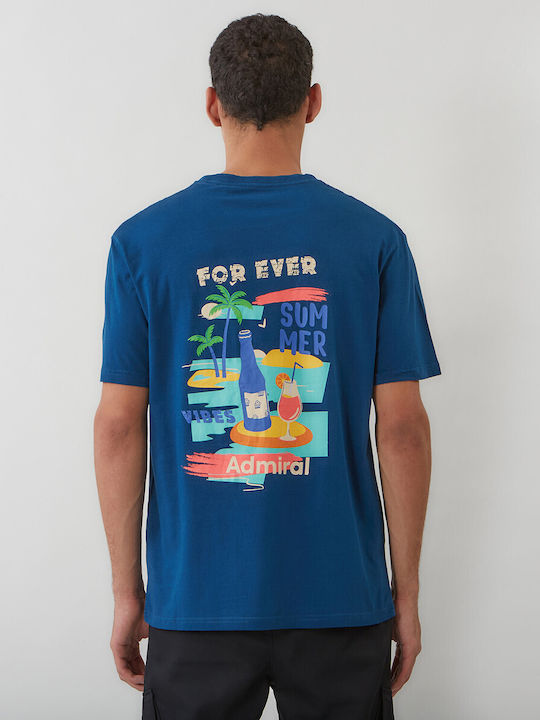 T-shirt Πετρολ