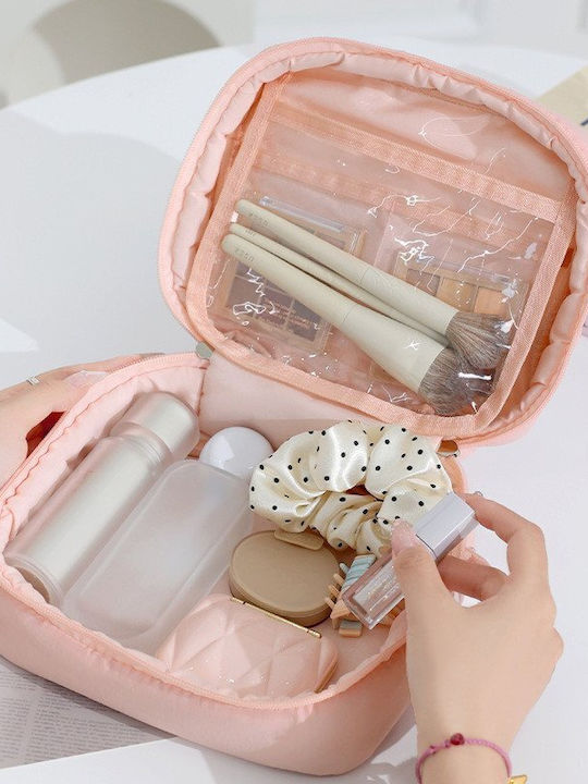 Waterproof Makeup Bag Handle – Lilac Toiletry Bag