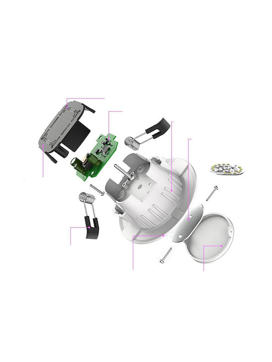 Recessed Spot with Built-in LED RGB White 10pcs