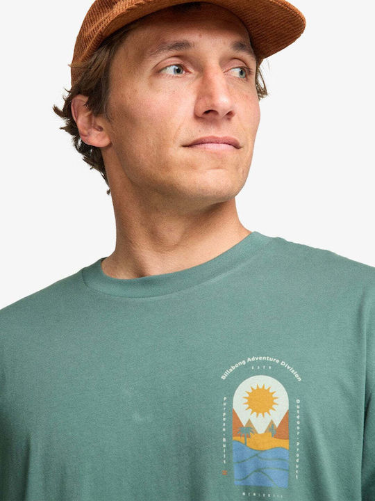 Sun Down A Div Premium T-shirt Sea Green