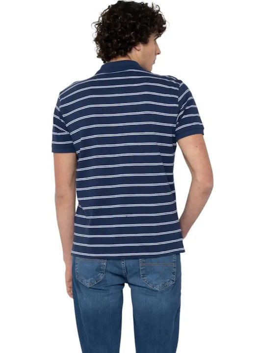 Acorn Polo Short Sleeve Blue Blouse