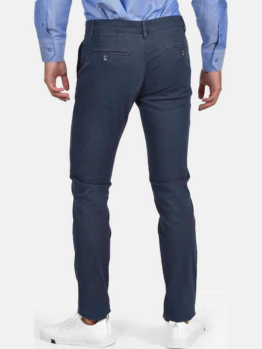 Men's Trousers Chinos Elastic Slim Fit Navy