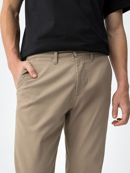 Trousers In Relaxed Fit Beige