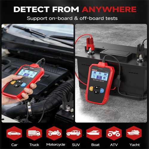 Uni-T UT673A Analog Battery Tester with Crocodile Clips 12/24V