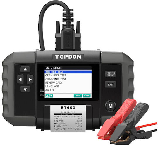 Диагностичен Тестер за Батерии Topdon 12v/24v Bt600 Plus