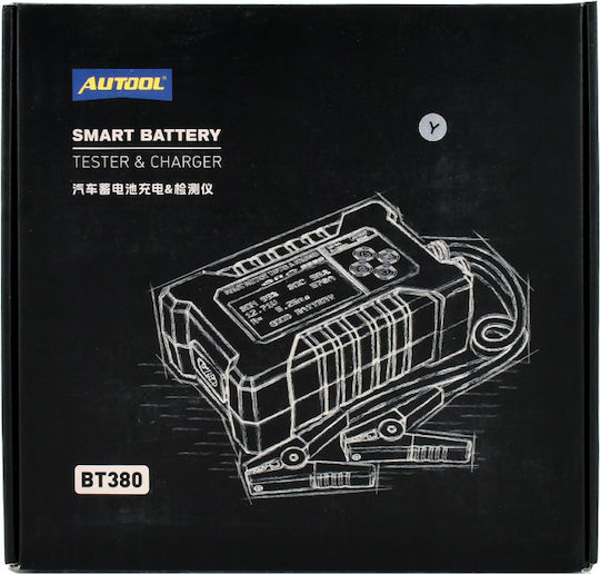 Autool ΒΤ-380 Digitale Batterietester mit Krokodilklemmen 12V