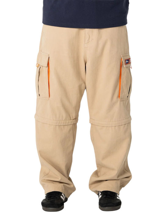 Cargo Trousers in Baggy Leg Style Abbey Stone