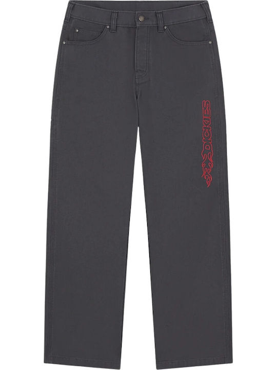 Double Knee Trousers in Baggy Leg Style Anthracite