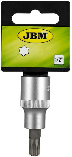 JBM Cheie tubulară cu Vârf Torx și Patrat de Prindere 1/2'' Dimensiune T100x55mm 1buc
