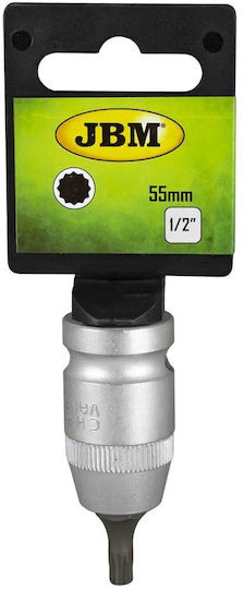 JBM Битов ключ с Spline връх и Квадратно Гнездо 1/2'' 1бр