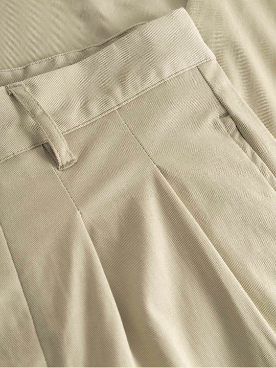 Men's Elastic Trousers Dark Beige