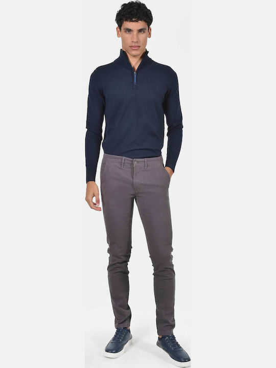 Men's Trousers Chinos Elastic Regular Fit Grey
