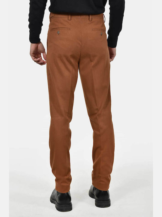 Men's Trousers Elastic Slim Fit Camel