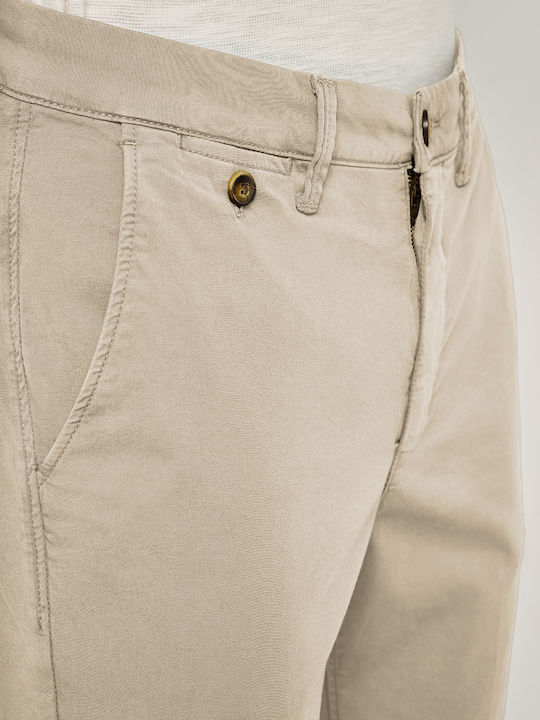 Culton Men's Trousers Chinos Elastic Beige Light