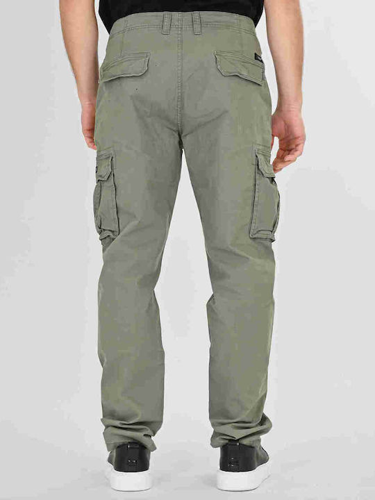 Elastic Cargo Trousers Lt Olive