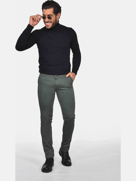 Men's Trousers Chinos Elastic Grey