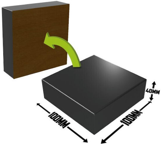 Green Stuff World Square Plinth 10 X10 Cm Black