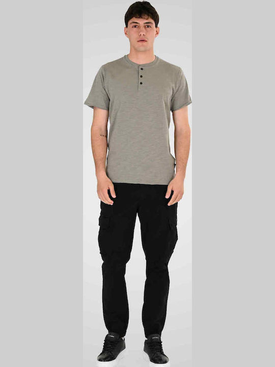 Herrenhose Cargo Elastisch Schwarz