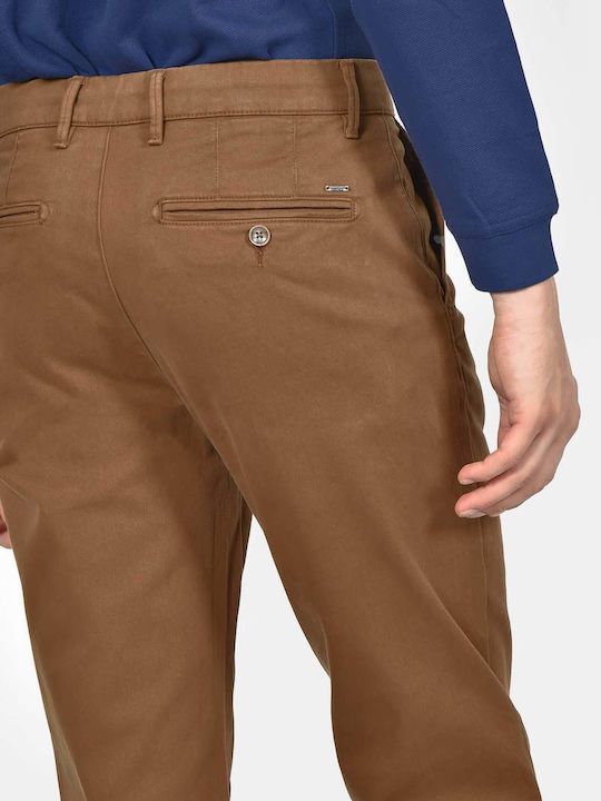 Men's Trousers Chinos Elastic Regular Fit Camel