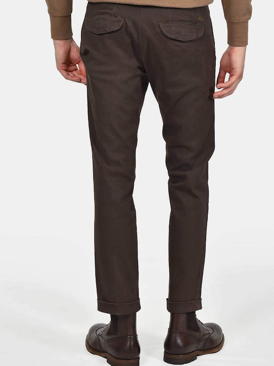 Men's Trousers Chinos Elastic Brown