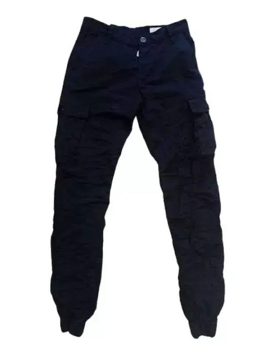 480 Ανδρικό Παντελόνι Cargo Ελαστικό Slim Fit Navy