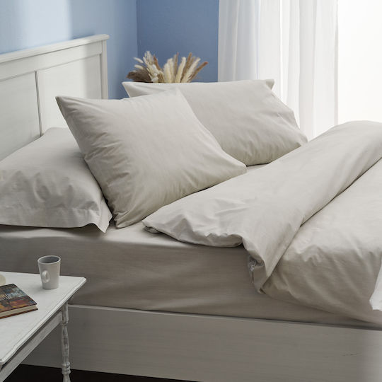 Charalambidis Textiles Leopard Bed Sheet Double 200x260cm Beige