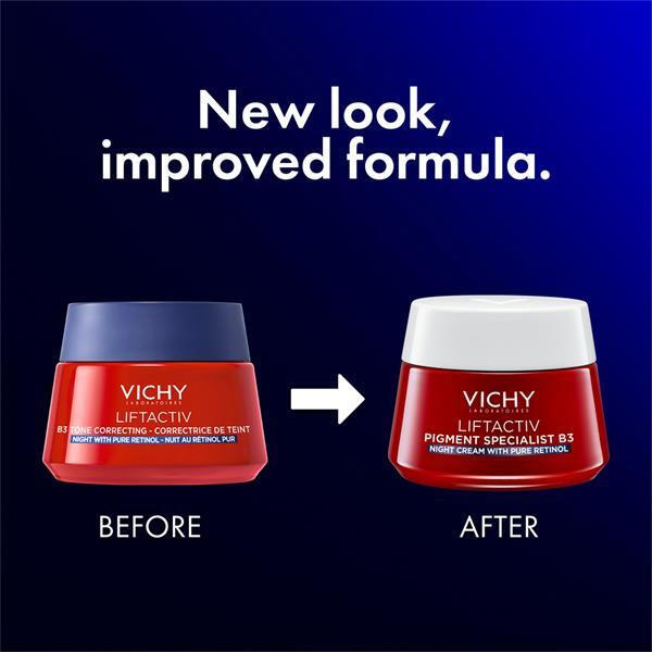 Vichy Liftactiv Pigment Specialist B3 Λευκαντική Κρέμα Προσώπου Νυκτός κατά των Πανάδων με Ρετινόλη & Νιασιναμίδη 50ml