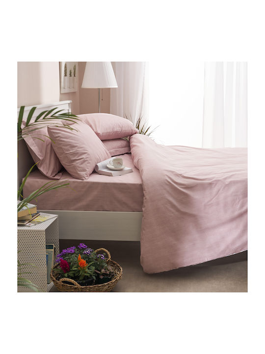 Charalambidis Textiles Salonica Σεντόνι Υπέρδιπλο με Λάστιχο 160x200+30εκ. 1