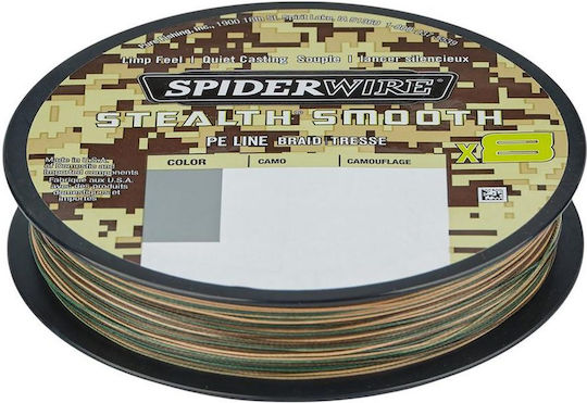 Spiderwire Stealth Smooth X8 Camouflage 300 M 0.13 Mm 12.7 Kg Fishing Filament
