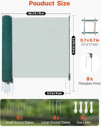 Vevor Wire Fencing Set 15m